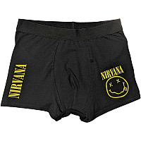 Nirvana boxerky CO+EA, Yellow Smile Black, pánske