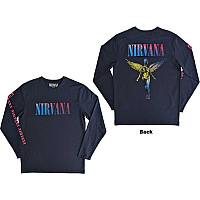 Nirvana tričko dlhý rukáv, Angelic Gradient BP Navy Blue, pánske