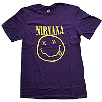 Nirvana tričko, Yellow Smiley Purple, pánske