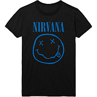 Nirvana tričko, Blue Smiley Black, pánske