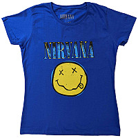 Nirvana tričko, Xerox Smiley Blue, dámske
