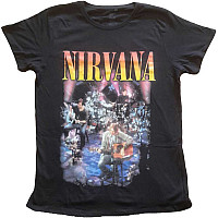 Nirvana tričko, Unplugged Photo Black, dámske