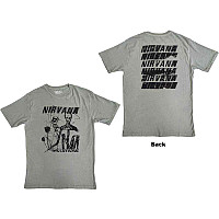 Nirvana tričko, Incesticide Stacked Logo BP Light Green, pánske