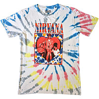 Nirvana tričko, Heart Dip Dye Wash White, pánske