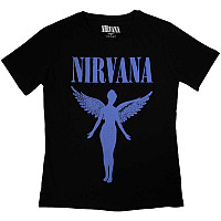 Nirvana tričko, Angelic Blue Mono Black, dámske