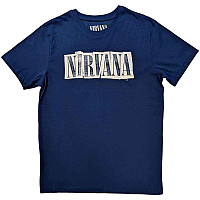 Nirvana tričko, Box Logo Denim Blue, pánske