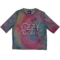 Ozzy Osbourne tričko Crop Top, Logo Mesh Light Blue, dámske