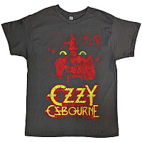 Ozzy Osbourne tričko, Yellow Eyes Jumbo Charcoal Grey, pánske