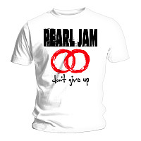 Pearl Jam tričko, Don't Give Up White, pánske