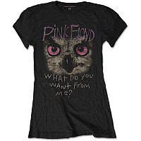 Pink Floyd tričko, Owl - WDYWFM? Black Girly, dámske