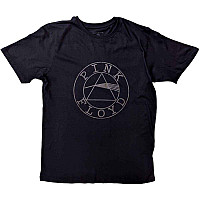 Pink Floyd tričko, Circle Logo Hi-Build Black, pánske
