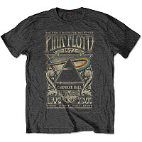 Pink Floyd tričko, Carnegie Hall Poster Charcoal Grey, pánske
