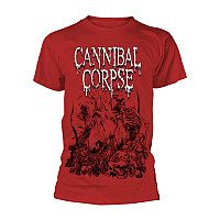 Cannibal Corpse tričko, Pile Of Skulls 2018 Red, pánske