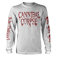 Cannibal Corpse tričko dlhý rukáv, Butchered At Birth White, pánske