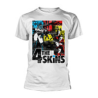 The 4 Skins tričko, The Good The Bad & The 4 Skins White, pánske