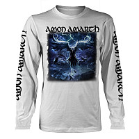 Amon Amarth tričko dlhý rukáv, Raven's Flight White, pánske