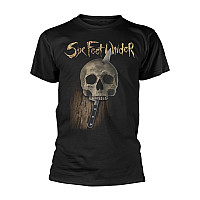 Six Feet Under tričko, Knife Skull BP Black, pánske