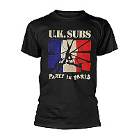 U.K. Subs tričko, Party In Paris Black, pánske