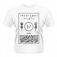 Twenty One Pilots tričko, Thin Line Box White, pánske