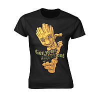 Strážci Galaxie tričko, Groot Dance Black, dámske