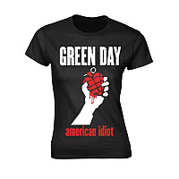 Green Day tričko, American Idiot Heart Girly BP Black, dámske