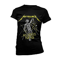 Metallica tričko, And Justice For All Tracks Black, dámske