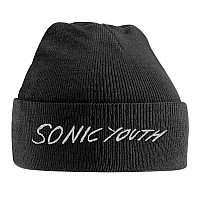 Sonic Youth čiapka, White Logo Embroidered