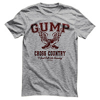 Forrest Gump tričko, Cross Country Heather Grey, pánske