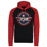 Top Gun mikina, Fighter Weapons School Black-Red, pánska