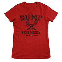 Forrest Gump tričko, Cross Country Girly Red, dámske