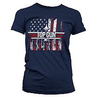 Top Gun tričko, America Girly Navy Blue, dámske