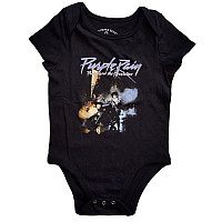Prince dojčenské body tričko, Purple Rain Black, detské