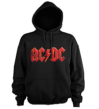AC/DC mikina, Distressed Logo Hoodie Black, pánska