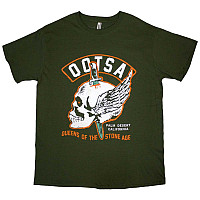 Queens of the Stone Age tričko, Winged Skull Green, pánske