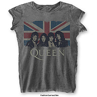 Queen tričko, Vintage Union Jack Burnout Girly, dámske