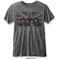 Queen tričko, Vintage Union Jack Burnout, pánske