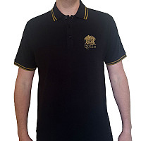 Queen tričko, Crest Logo Polo Black, pánske