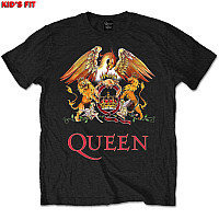 Queen tričko, Classic Crest Black, detské