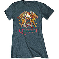 Queen tričko, Classic Crest Heather Girly, dámske