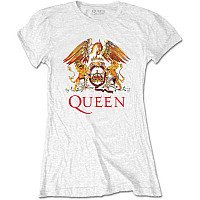 Queen tričko, Classic Crest White Girly, dámske