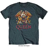 Queen tričko, Classic Crest Heather, pánske