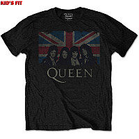 Queen tričko, Vintage Union Jack Black, detské