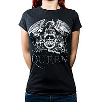 Queen tričko, Crest Logo Diamante, dámske