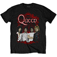 Queen tričko, Ornate Crest Photo Black, pánske
