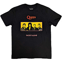 Queen tričko, Face It Alone Panel Black, pánske