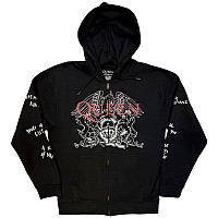 Queen mikina, Logo & Crest Outline Zipped Charcoal Grey, pánska