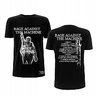 Rage Against The Machine tričko, Bola Album Cover Tracks Black, pánske