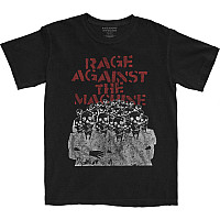Rage Against The Machine tričko, Crowd Masks Black, pánske