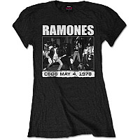 Ramones tričko, CBGB 1978 Girly Black, dámske