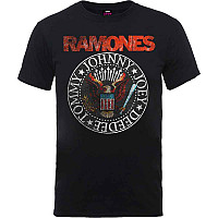 Ramones tričko, Vintage Eagle Seal Black, pánske